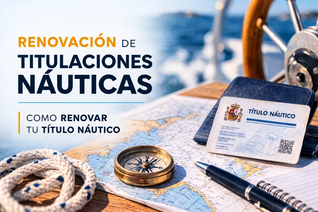 renovación titulo náutico