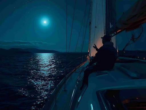 navegación por la noche