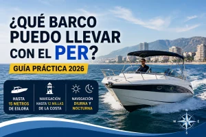 qué barco puedo llevar con el PER